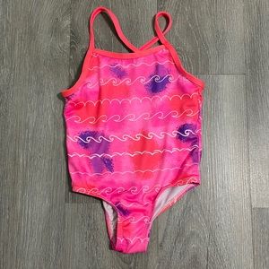 Pink Platinum Toddler One Piece Swimsuit- Size 3T
